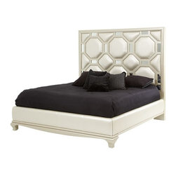 AICO Furniture - After Eight 7 Piece King Upholstered Bedroom Set - 19000-14-7Se - Bedroom Furniture Sets