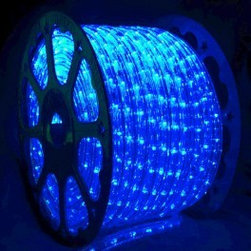Blue LED Rope Light (150' Spool) - Outdoor Rope And String Lights