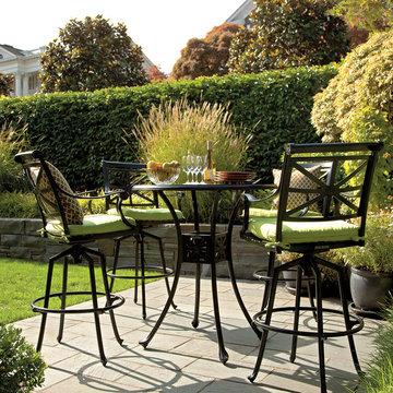 Outdoor Swivel Metal Bar Stool