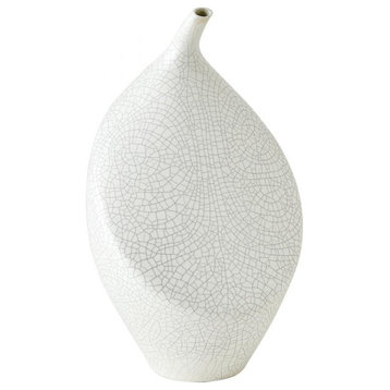 Buddah Large White Vase