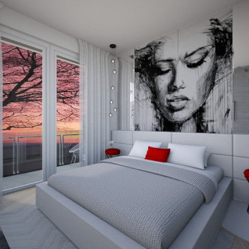 Modern interior design in a single-family villa - downtown Bucharest