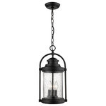 Millennium Lighting - Millennium Lighting 2544-PBK Livingston - 3 Light Outdoor Hanging Lantern - As twilight sets in, look to quality outdoor lightLivingston 3 Light O Powder Coat Black Cl *UL: Suitable for wet locations Energy Star Qualified: n/a ADA Certified: n/a  *Number of Lights: Lamp: 3-*Wattage:60w Candle bulb(s) *Bulb Included:No *Bulb Type:Candle *Finish Type:Powder Coat Black