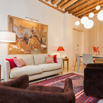 Sip a glass of wine in this inviting living room