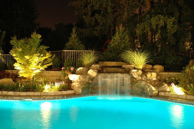 Inspiration for a traditional pool in New York.