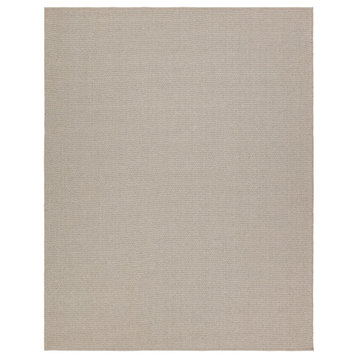 Jaipur Living Texel Indoor/Outdoor Solid Taupe Area Rug, 5'X8'