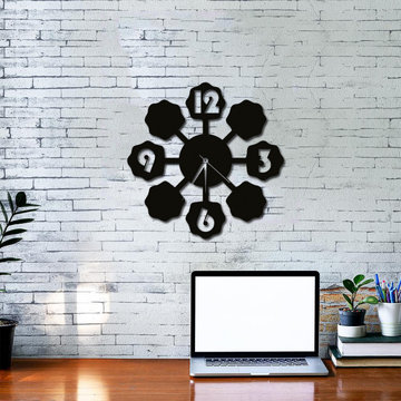 Unique Doted Design Wall Clock