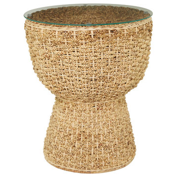 Bohemian Brown Seagrass Accent Table 561843