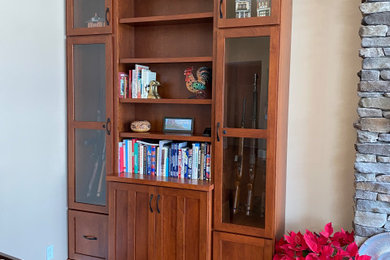 Example of a family room design in Other