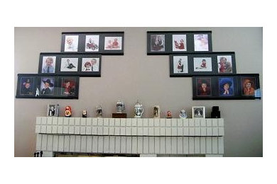 Eclectic living room photo in Philadelphia