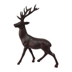 Standing Reindeer Matte Brown - Decorative Objects And Figurines