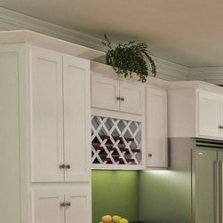 Traditional White Shaker Wall Cabinets - Kitchen Cabinetry