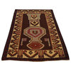 Oriental Rug, Tribal Design Old Afghan Baluch 3'X5', Hand-Knotted Rug