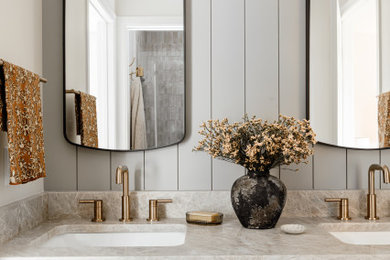 Inspiration for a transitional bathroom remodel in Minneapolis