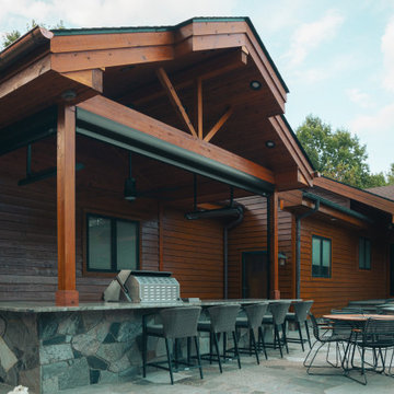 Opipari Residence - Dexter, MI: Covered Patio & MagnaTrack Motorized Screens