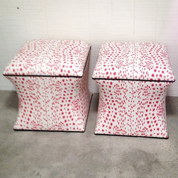 Custom Curved Ottomans - Footstools And Ottomans