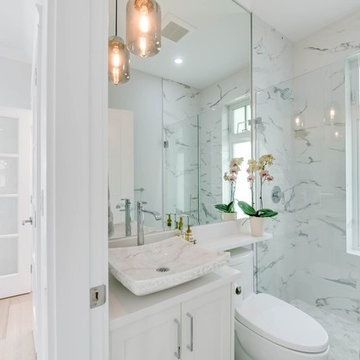 White Sleek Interior Custom Home
