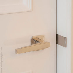 Joseph Giles ABBOTT Lever handles in special almond gold finish - Door Handles