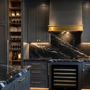 Luxury Black Kitchen Remodel in Beverly Hills