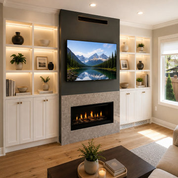 Maple, ON, Main Floor Remodeling with load bearing wall removals