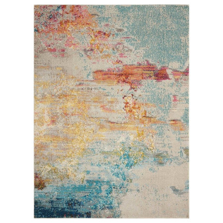 Nourison Celestial 2'2" x 3'9" Sealife Modern Indoor Area Rug