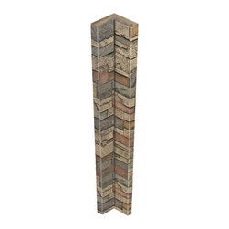 136-CT1-DURANGO STACKED STONE VENEER INSIDE CORNER 48"H X 3 1/2"W X 1 1/4"D - Wall Panels
