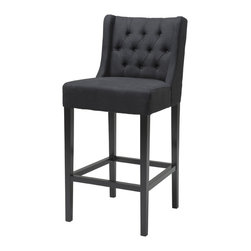 Eichholtz Lancaster Bar Stool Black - Bar Stools and Kitchen Stools