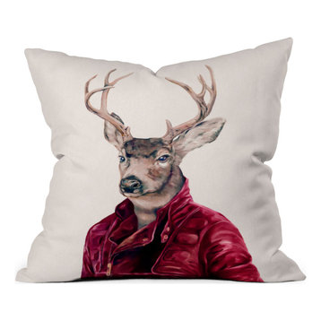 Animal Crew Red Deer Outdoor Throw Pillow, 16"