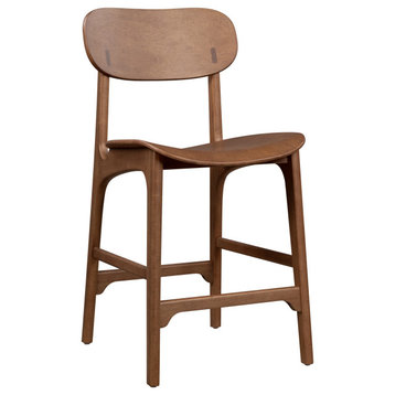 Solvang Wood Stool, Brown Ale Finish, Counter Height