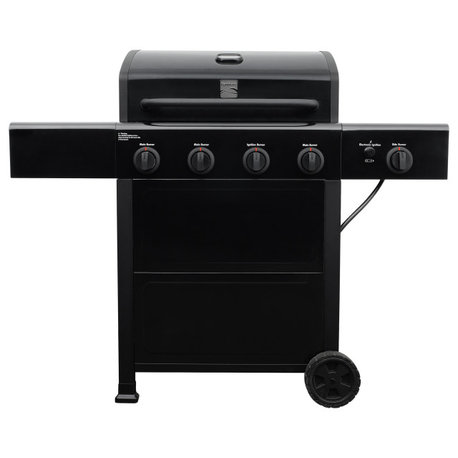 Kenmore 4 Burner with Side Burner Open Cart Gas Grill