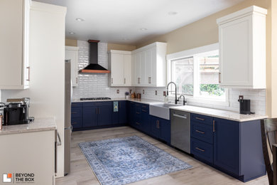 Inspiration for a contemporary kitchen remodel in Other