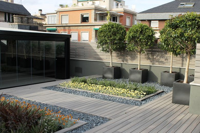 Jardín modular en una terraza