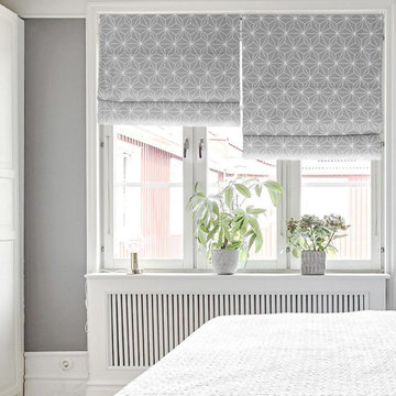 Electro Quick Fix Washable Flat Fold Roman Shades, Window Blinds
