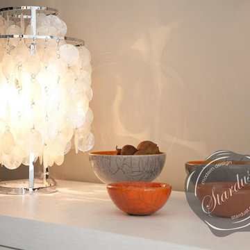 Interior Design Idea with Capiz-Shell Panton Fun Table Lamp
