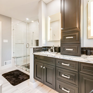 Transitional Master Bathroom Remodel Waldorf, MD