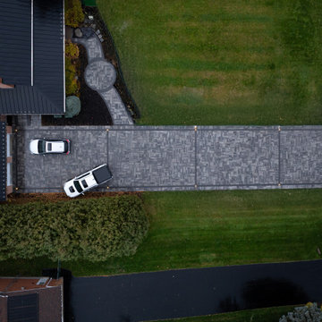 Modern Interlocking Stone Driveway