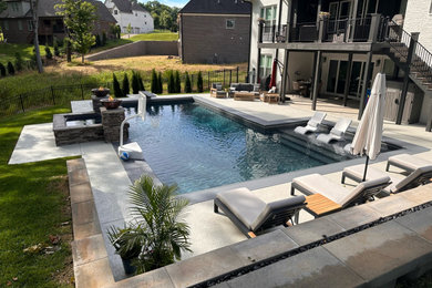 Example of a minimalist pool design in Nashville