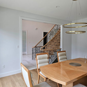 Project #120 | White Oak Staircase with Iron Balusters