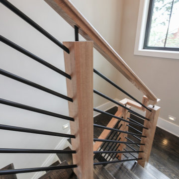 Project #69 | Contemporary Staircase with Horizontal Metal Rods