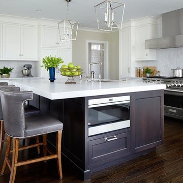NEW CANAAN CT - Walnut & White