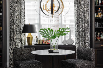 Example of a home bar design in Charlotte