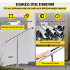 Step Handrail Stainless Steel Stair Railing for Indoor Outdoor Steps, For 1-2 Steps