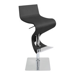 Viva Bar Stool - BLACK WOOD - Bar Stools And Counter Stools