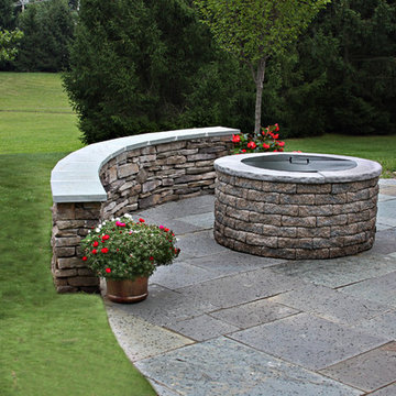 Pavilion with Outdoor Kitchen and Bluestone Patio