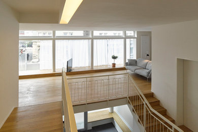 This is an example of a contemporary living room in Stuttgart.