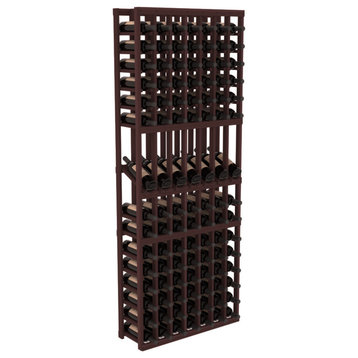 7 Column Display Row Wine Cellar Kit, Redwood, Walnut