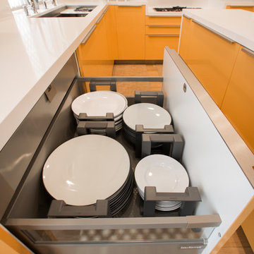 Vivid Orange High Glossy Kitchen