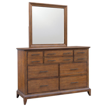 Shaker Heights 8-Drawer Dresser With Mirror