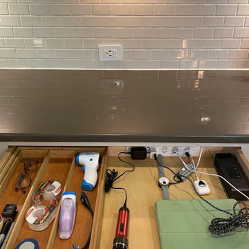Kitchen In-Drawer Charging Outlets