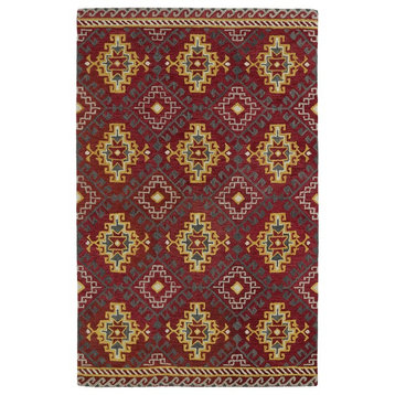 Kaleen Global Inspirations Collection Rug, Red 5'x7'9"
