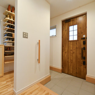 他の地域の北欧スタイルのおしゃれな玄関の写真